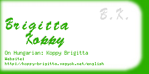 brigitta koppy business card